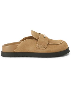 Steve Madden Suede Tobin Mid Mules - Brown
