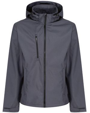 Regatta Professional Venturer Softshell 3 Layer Hooded Jacket (Seal/ - Grey