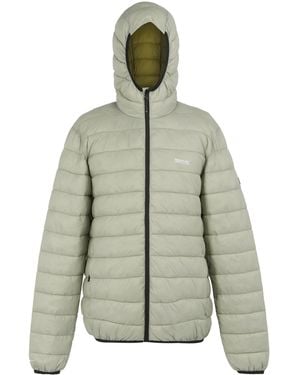 Regatta Marizion Baffled Hooded Padded Jacket (Abbeystone/Nephrite) - Green