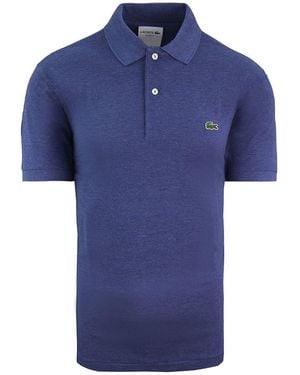 Lacoste Classic Fit Cobalt Polo Shirt Cotton - Blue