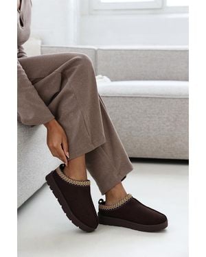 Where's That From Wheres 'Felinia' Embroidery Detail Slip On Ankle Boots - Grey