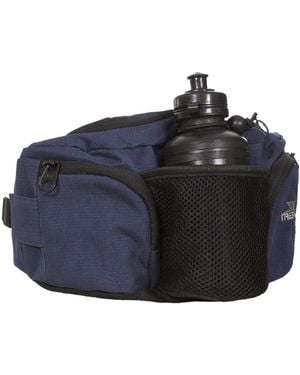 Trespass Vasp Bumbag Waistbag Hippack With Drinks Bottle - Black