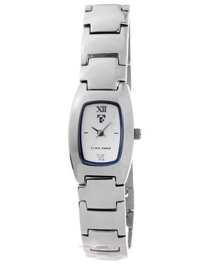 Time Force Silver Stainless Steel Watch - Metallic
