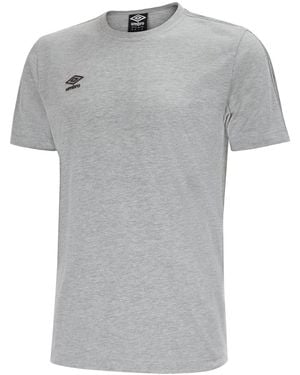 Umbro Pro Taped T-Shirt Marl) - Grey