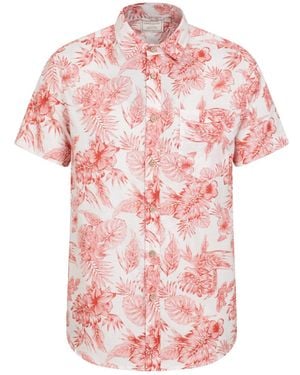 Mountain Warehouse Tropical Leaves Shirt (/) Material_Cotton - Pink