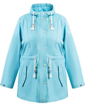 Schmuddelwedda Grote Maat Regenjas Bridgeport Donker Aqua-280 - Blauw