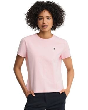 POLO CLUB Short Sleeve Round Neck T-Shirt - Pink