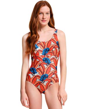 Regatta Orla Kiely Summer Beach Swimming Costume Swimsuit - Red