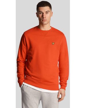 Lyle & Scott Men's Lyle And Scott Crewneck Sweatshirt In Red - Oranje