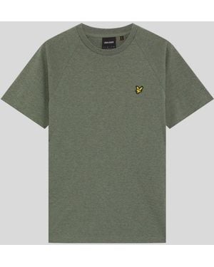 Lyle & Scott Marl Raglan T-Shirt - Green