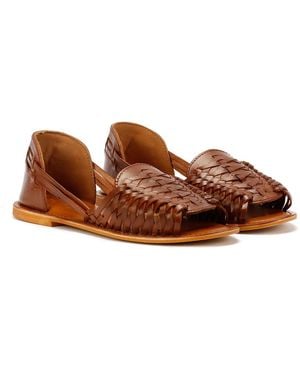 TOWER London Tower London Hurache Leather Tan Shoes - Brown