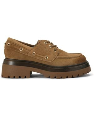 Steve Madden Suede Detroit Trainers - Brown