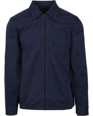 BOSS Lorum Shirt Open Cotton - Blue