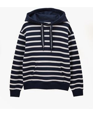 Joules Milbourne Hoodie/ Stripe Cotton - Blue