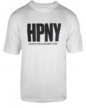 Heron Preston T-shirt Wit - Grijs