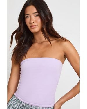 Boohoo Bandeau Top - Purple