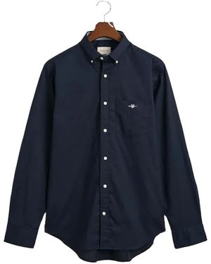 GANT Archief Shield Poplin Overhemd (blauw)