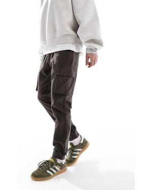 French Connection Cargo Pocket Linen Trousers - Black