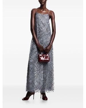 Emporio Armani Sequin A-Line Dress - White