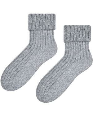 Steve Madden Light Ladies Wool Bed Socks Luxurious Super Soft Cosy Lounge Sleep Socks - Grey