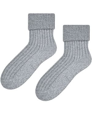 Steve Madden Light Ladies Wool Bed Socks Luxurious Super Soft Cosy Lounge Sleep Socks - Grey