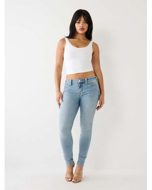True Religion Jennie Mid Rise Curvy Skinny - Blue