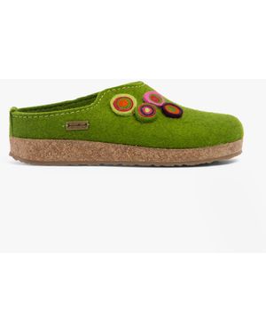Haflinger Kanon Slippers - Green