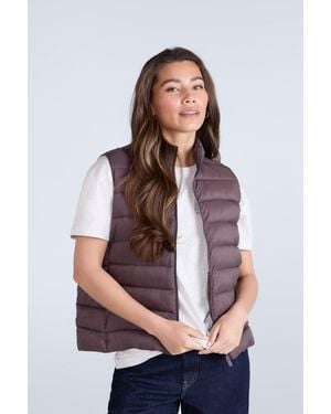 Mountain Warehouse 'Light Cosi' Padded Gilet Water Resistant Layering Jacket Polyamide - Brown