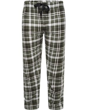 Kruze By Enzo Lightweight Fleece Pyjama Bottoms - Green