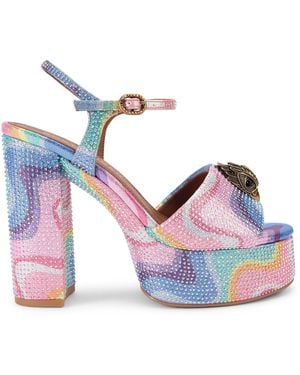 Kurt Geiger Kensington Platform Sdl Sandals - Blue