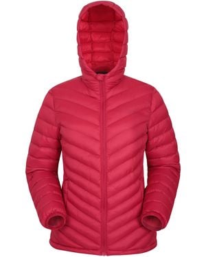 Mountain Warehouse 'Seasons' Padded Jacket Water Resistant Winter Coat - Red