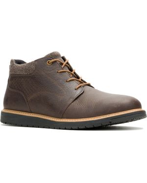 Hush Puppies Jenson Leather Ankle Boots - Brown