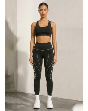 Gini London Faux Leather Straight Trousers - Black