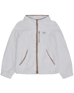 Reebok Ladies Double Monkey Fleece Jacket - Grey