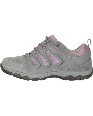 Mountain Warehouse Aspect Lederen Isogrip Schoenen (grijs/pink)