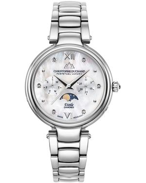 Christophe Duchamp Mother Of Pearl Etoile Watch 36Mm - Metallic