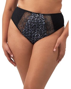 Elomi Morgan High Leg Brief - Black