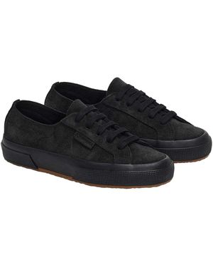 Superga Ladies Flesh Out Suede Trainers (Full) - Black