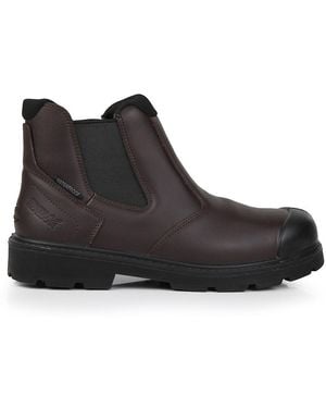 Regatta Waterproof Action Leather Dealer Boots (Peat) - Black