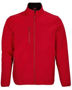 Sol's Falcon Recycled Soft Shell Jacket (Pepper) - Red