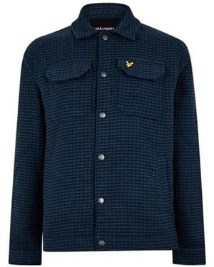 Lyle & Scott Textured Muddy Jacket - Blue