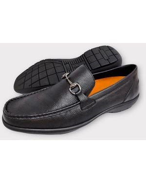 LB Comfort Flexi Leather Shoes - Black