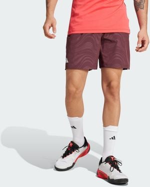 adidas Originals Tennis Pro Climacool 7-Inch Ergo Shorts - Red