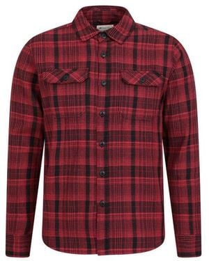 Mountain Warehouse Clyde Checked Shirt () Cotton - Red