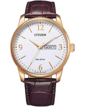 Citizen Watch Bm8553-16Ae Leather - Grey