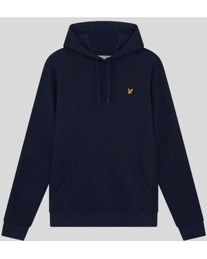 Lyle & Scott Loopback Cotton Hoodie - Blue