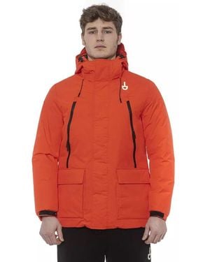 Tond Water-Repellent Zip-Up Jacket With Hood - Red