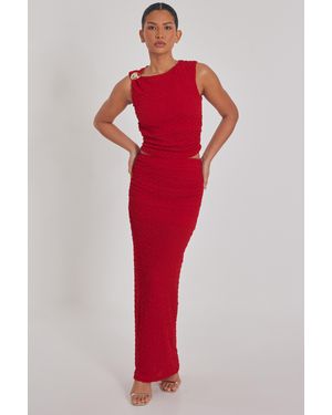 Quiz Textured Maxi Skirt Nylon