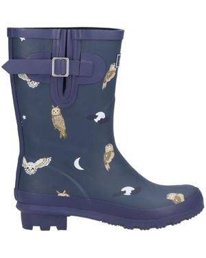 Cotswold Woodland Mid Wellington Boots - Blue