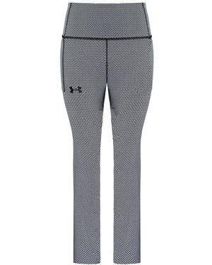 Under Armour Heatgear Stretch Waist Geo Ankle Leggings 1371114 001 - Grey